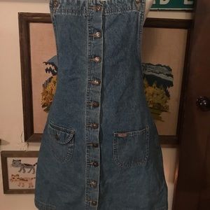 Vintage jeans by express button jumper dress